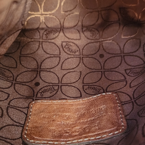 Cute retro patchwork leather crossbody bag‎ by Fossil - Picture 3 of 12